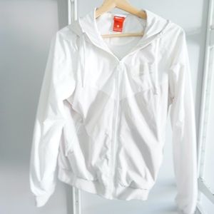 Nike white windbreaker